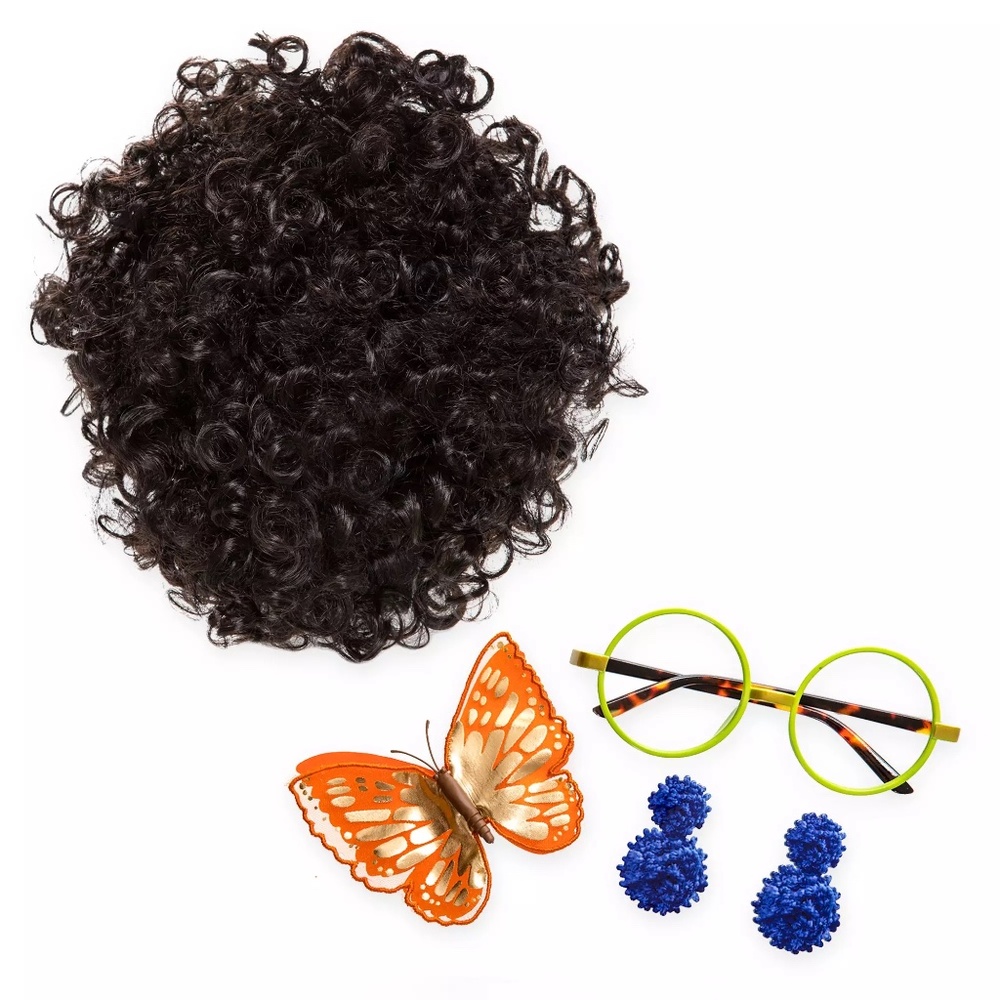 Disney Parks MIRABEL Costume Dress & Accessories Wig Glasses Encanto NEW 7/8 Med - Picture 14 of 15